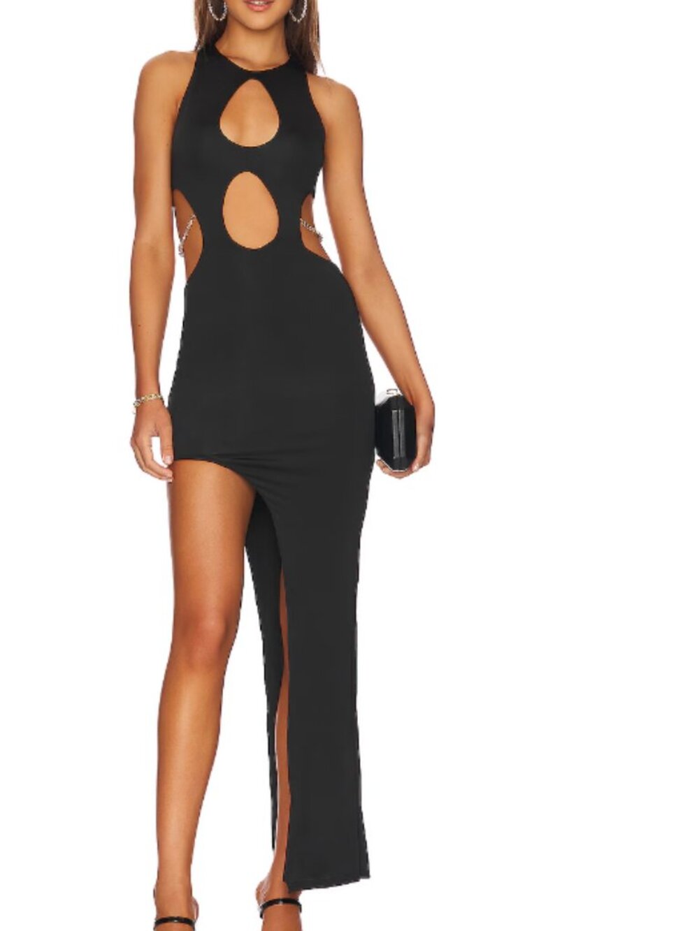 Black Cutout Evening Dress - Superdown Dallas